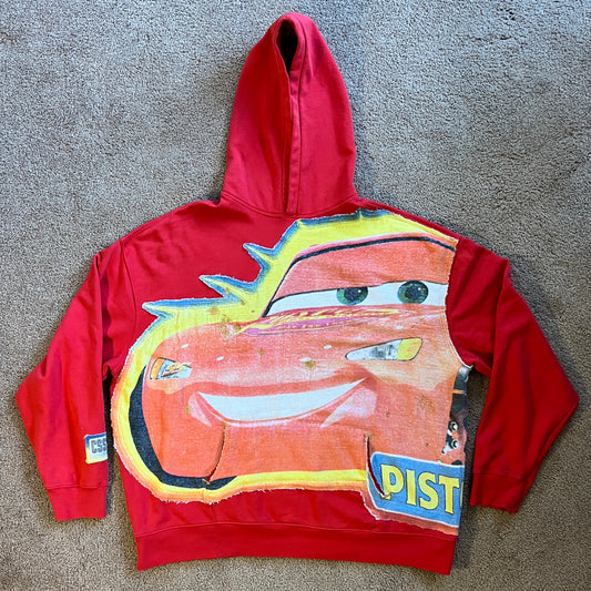 Upcycled Hoodie - Lightning McQueen - Old Navy Men's XXXL