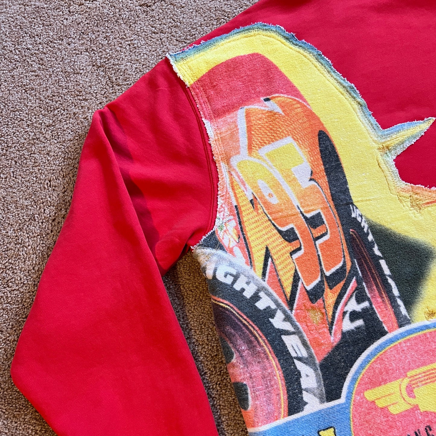 Upcycled Hoodie - Lightning McQueen - Old Navy Men's XXXL