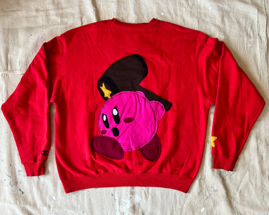 Custom Crewneck - Kirby on Super Smash Bros. - Champion Men's XXL