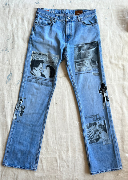 Custom Screenprinted Jeans - Men's 35/36 - Gap