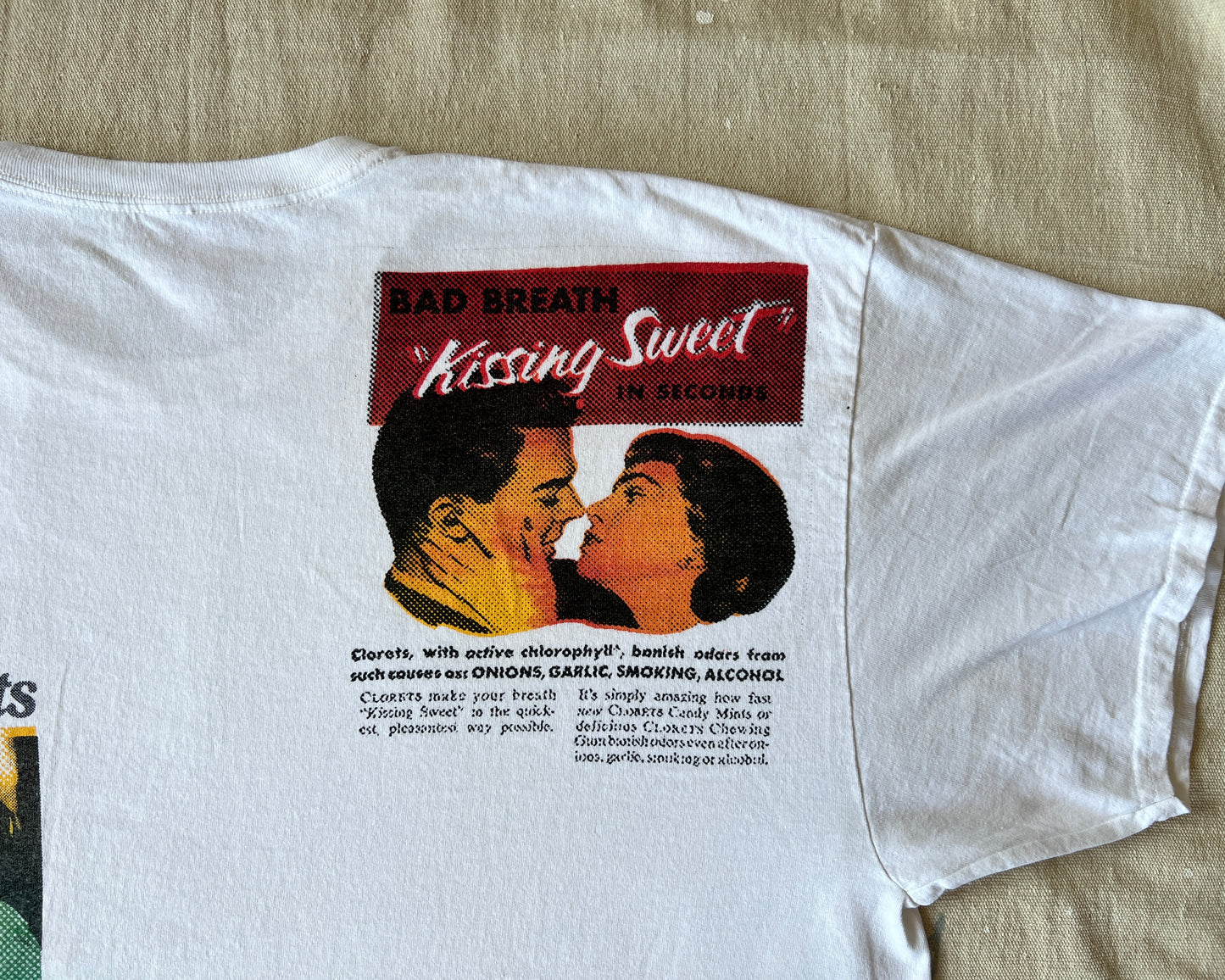 Custom Vintage Ad T-Shirt - White/Multi-Colored - Men's XXXL