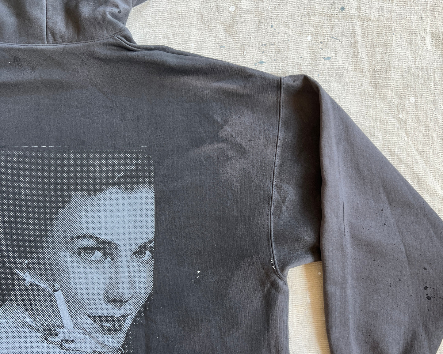 Custom Vintage Ad Hoodie - Grey - Men's XXXL