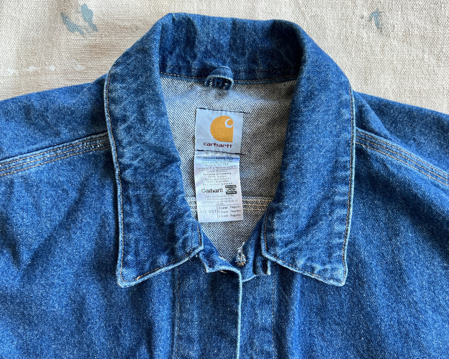 Custom Carhartt Denim Jacket - Warhol - XL Men's