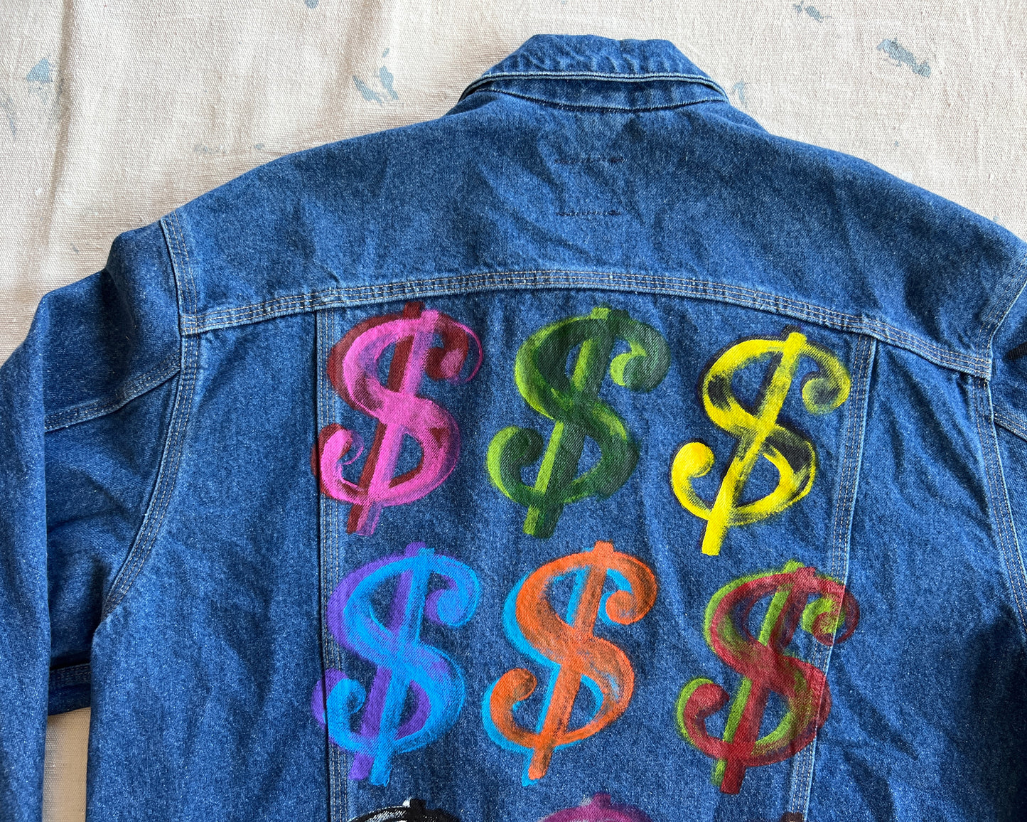 Custom Carhartt Denim Jacket - Warhol - XL Men's